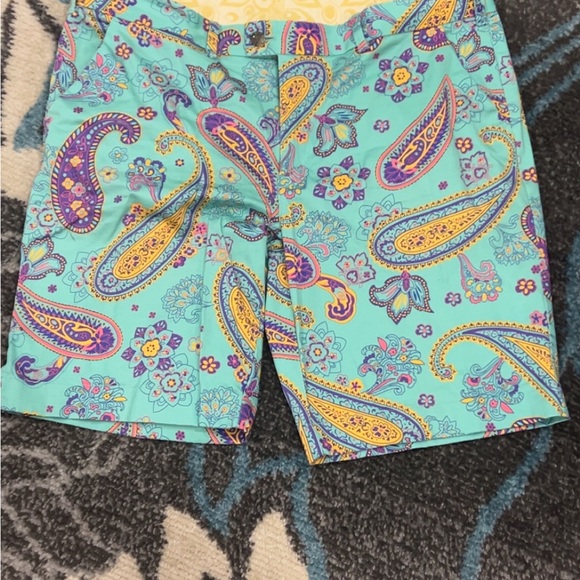 Colorful Paisley Print Shorts - Picture 1 of 3